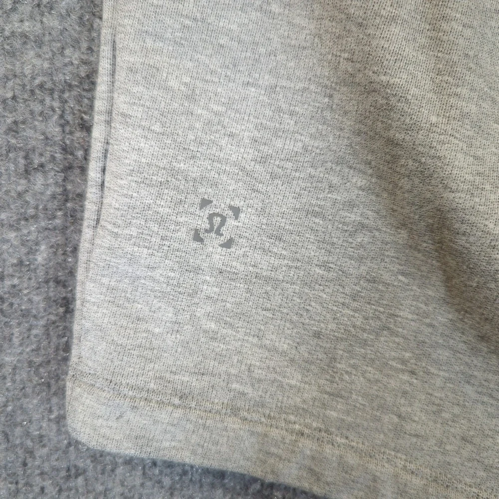 Lululemon City Sweat Short 9 Inch Heathered‎ Grey French Terry Mens XL LM7ABS8